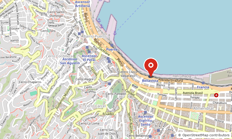 Mapa de ubicación de la Estación Bellavista