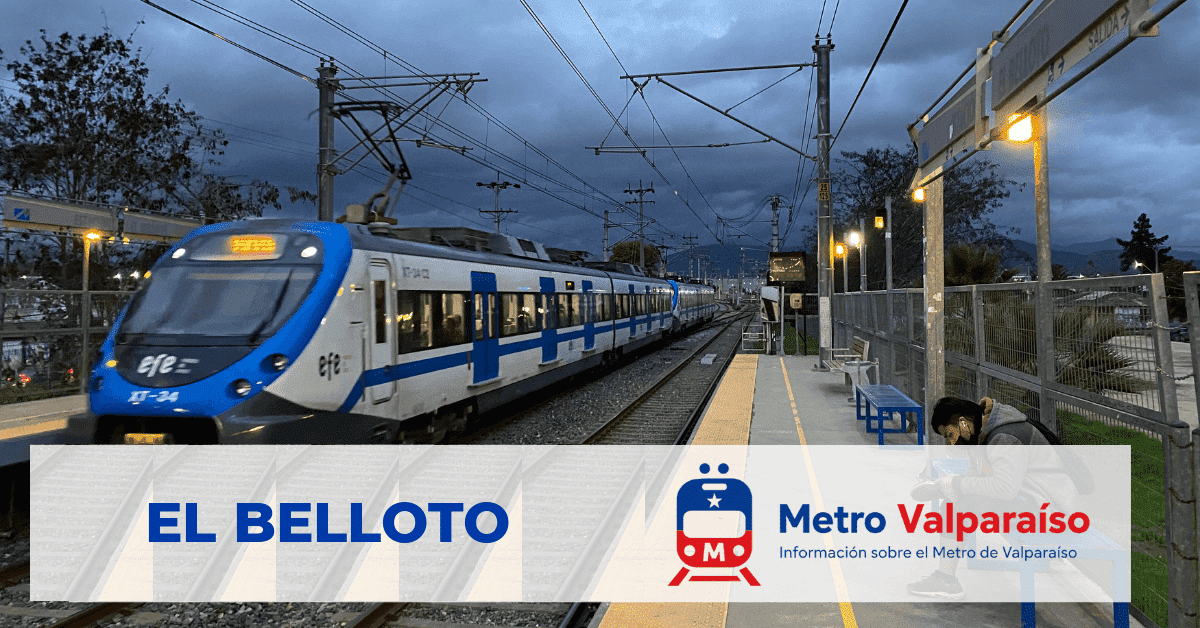 Estación Metro El Belloto de Merval (Valparaíso, Chile)
