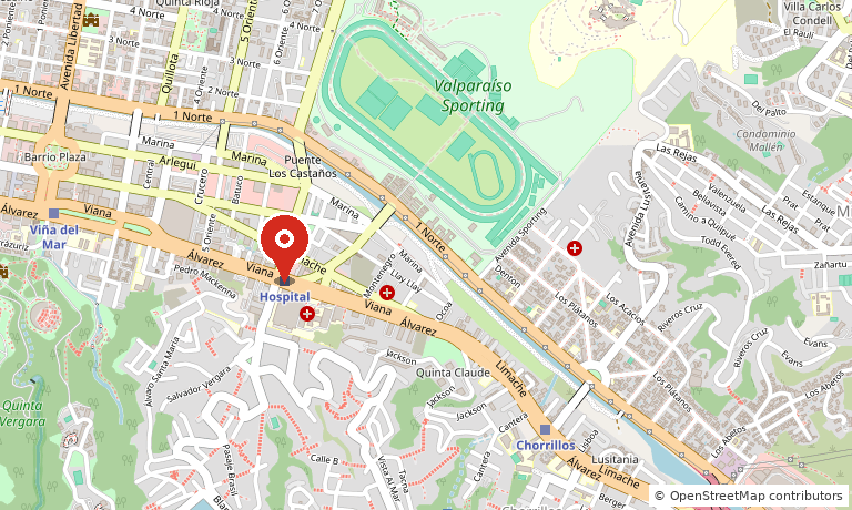 Mapa de ubicación de la Estación Hospital