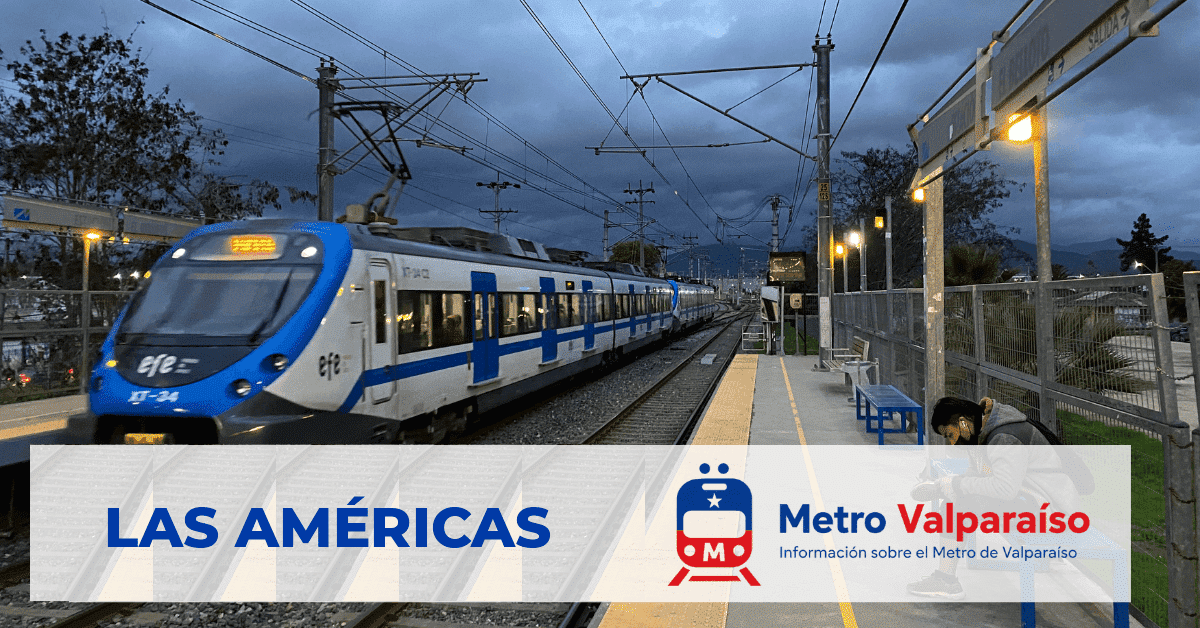 Estación Metro Las Américas de Merval (Valparaíso, Chile)