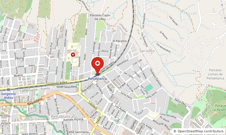 Mapa de ubicación de la Estación Peñablanca