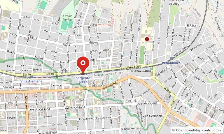 Mapa de ubicación de la Estación Sargento Aldea