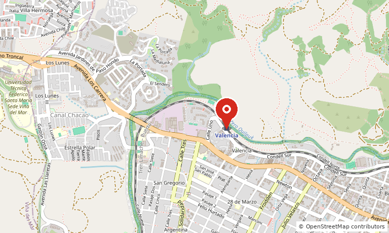 Mapa de ubicación de la Estación Valencia