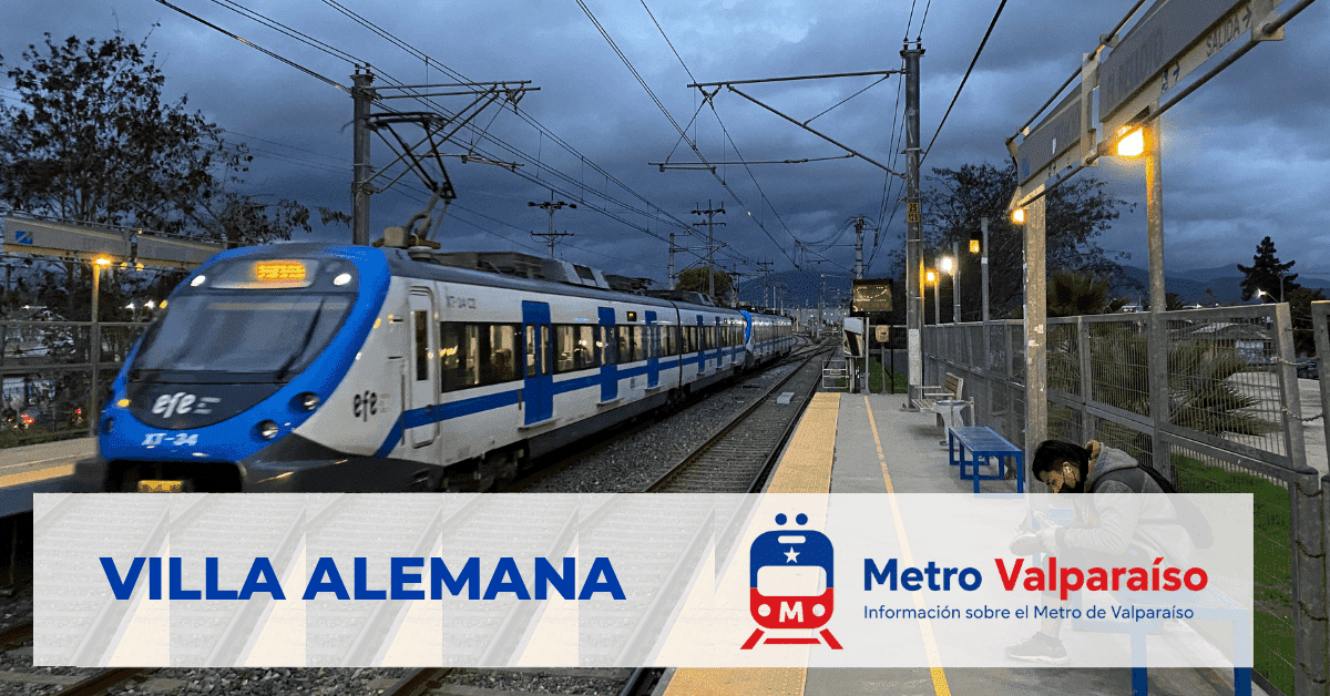 Estación Metro Villa Alemana de Merval (Valparaíso, Chile)