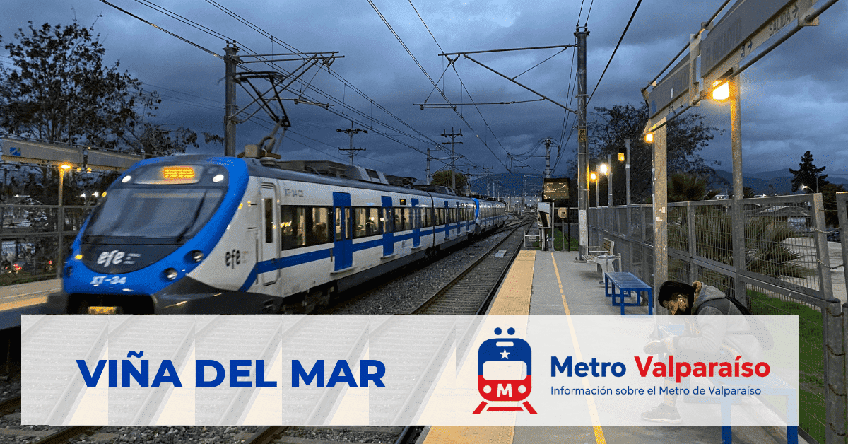 Estación Metro Viña del Mar de Merval (Valparaíso, Chile)
